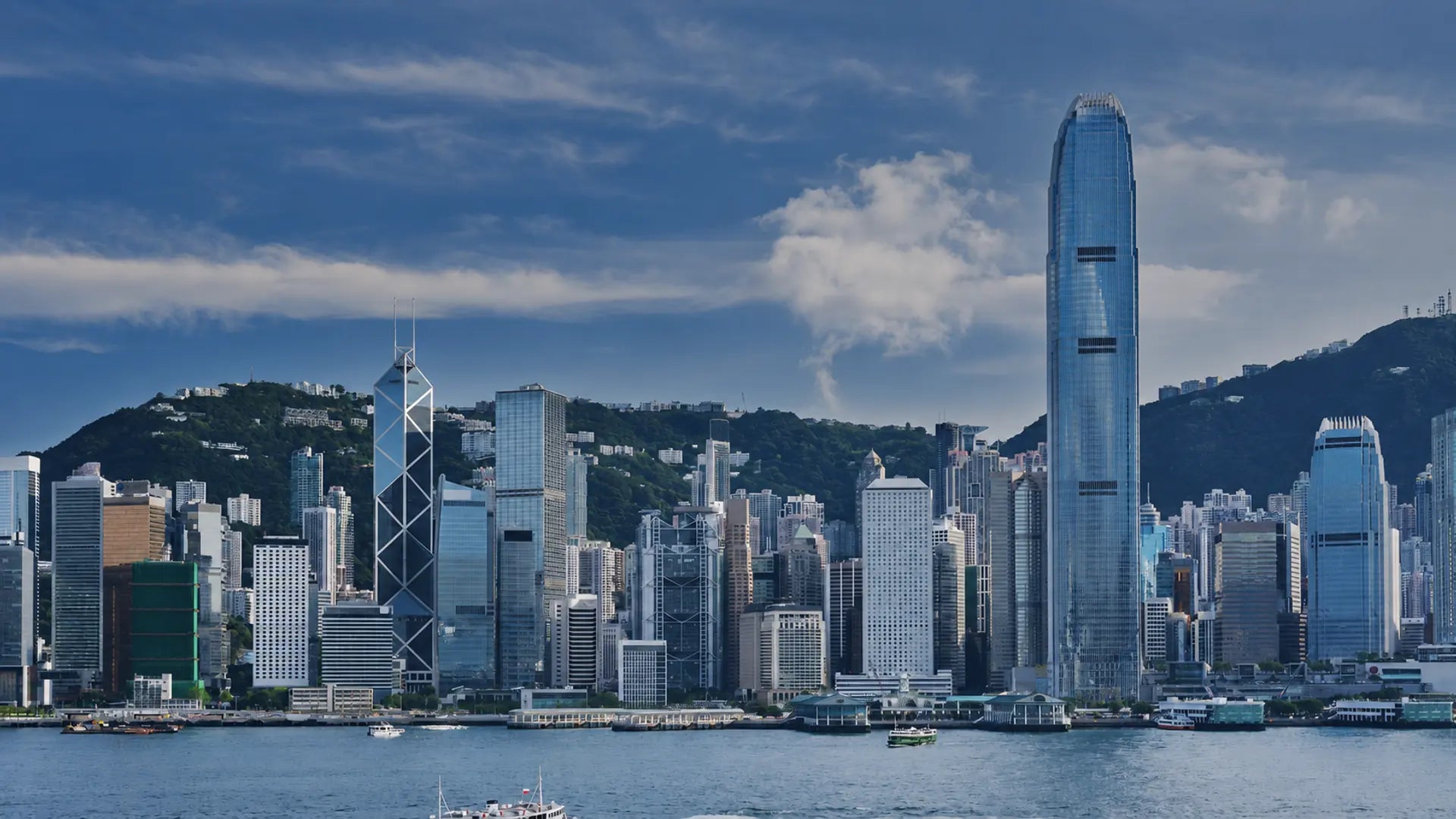 香港維多利亞港天際線